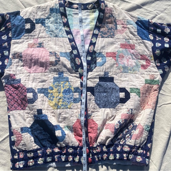 Oversized QUILT Patchwork 🫖 Tea Jacket - Picture 9 of 16